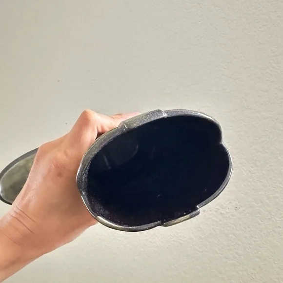 Ceramic Decorative Western Green Cowboy Boot Flower Vase/Planter Dark Green - Picture 7 of 7